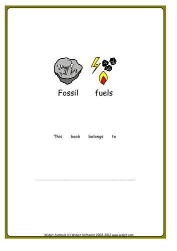 Fossil Fuels booklet