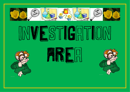 Investigation area display poster