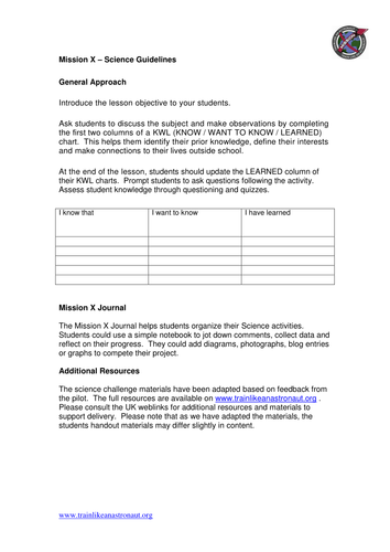 Mission X Train Like an Astronaut