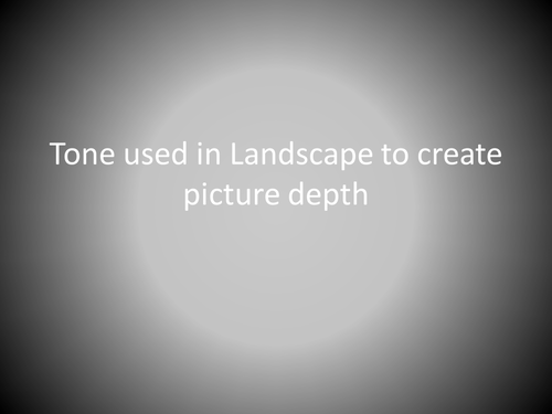 Using Tone and texture to draw