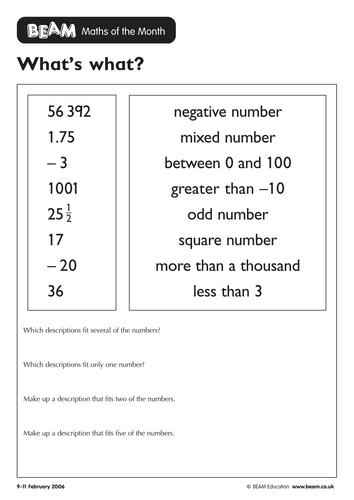 Counting, reading and writing numbers activity | Teaching Resources