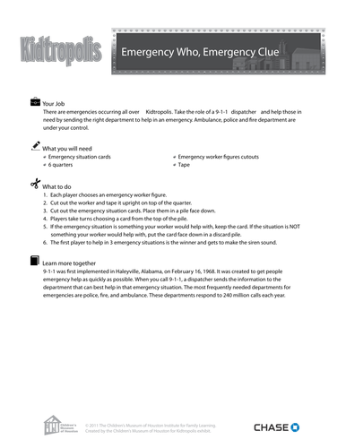 Emergency Who, Emergency Clue