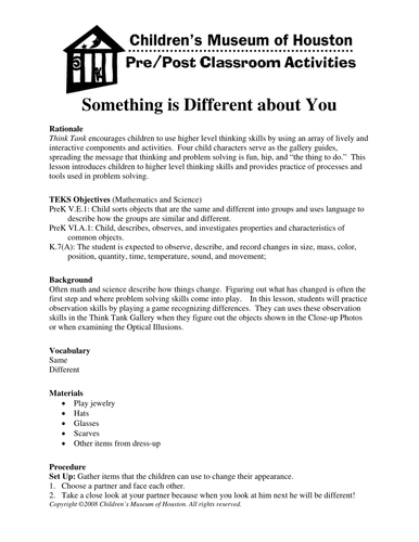 Something is Different about You