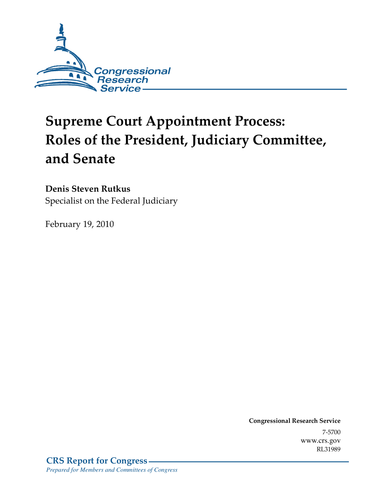 Supreme Court Appointment and Confirmation Process