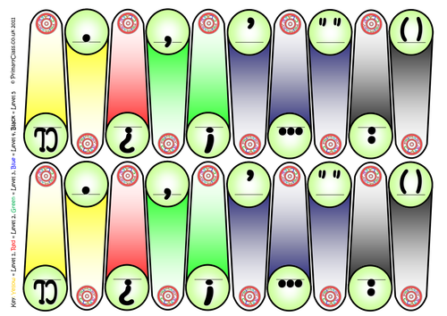 Connectives and Punctuation Fans