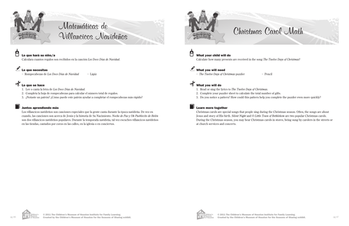 Christmas Carol Maths