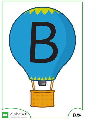 The Letter B - Balloon Theme