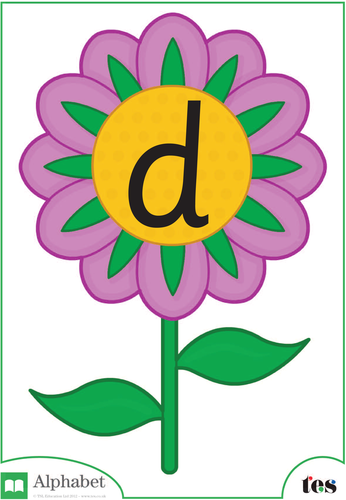 The Letter D - Flower Theme
