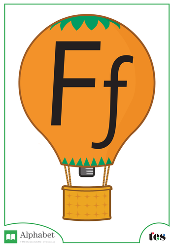 The Letter F - Balloon Theme