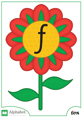 The Letter F - Flower Theme