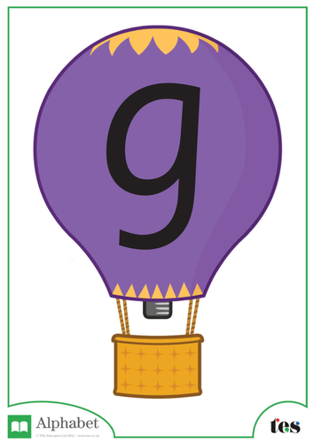 The Letter G - Balloon Theme