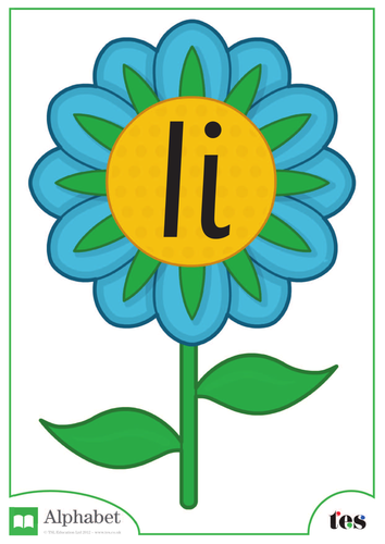 The Letter I - Flower Theme