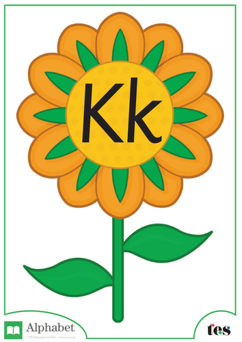 The Letter K - Flower Theme