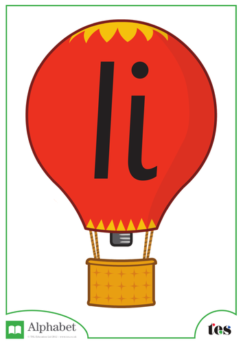 The Letter I - Balloon Theme