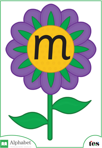The Letter M - Flower Theme