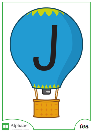 The Letter J - Balloon Theme