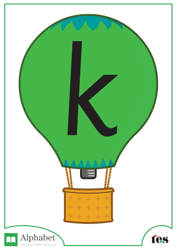 The Letter K - Balloon Theme