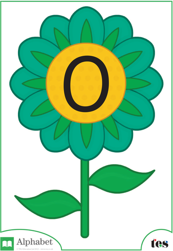 The Letter O - Flower Theme