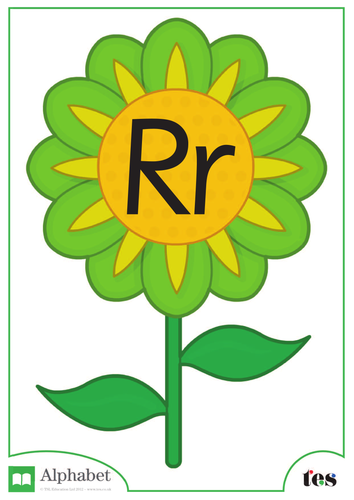 The Letter R - Flower Theme