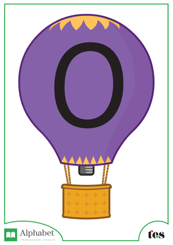 The Letter O - Balloon Theme