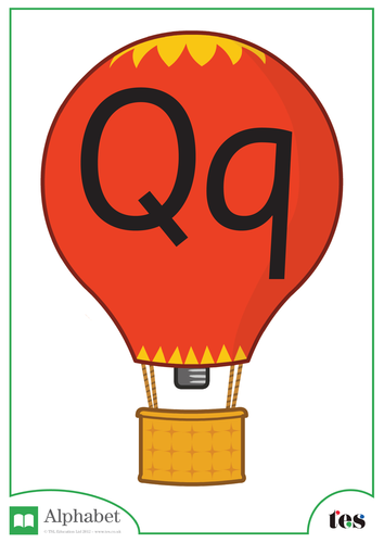 The Letter Q - Balloon Theme