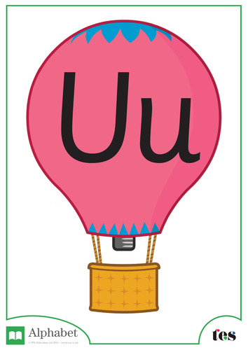 The Letter U - Balloon Theme
