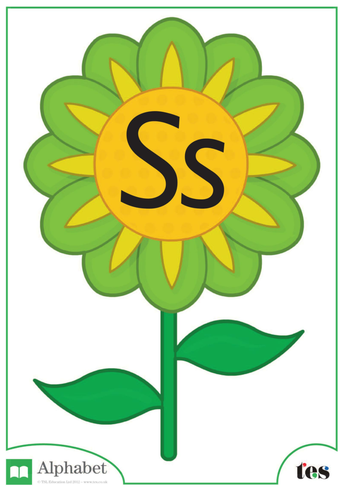 The Letter S - Flower Theme