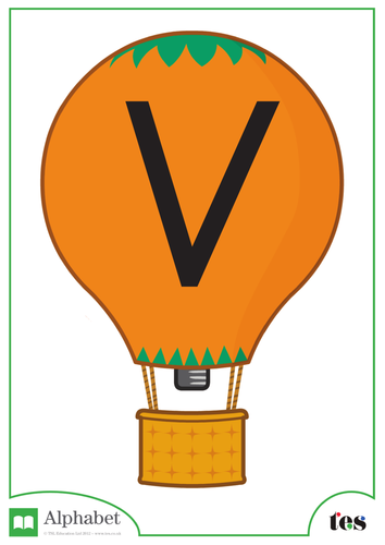 The Letter V - Balloon Theme