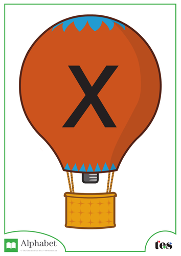The Letter X - Balloon Theme