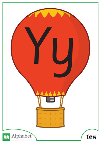 The Letter Y - Balloon Theme