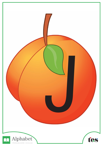 The Letter J - Fruit Theme
