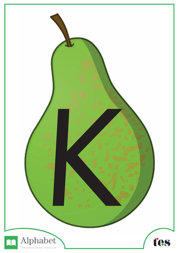The Letter K - Fruit Theme