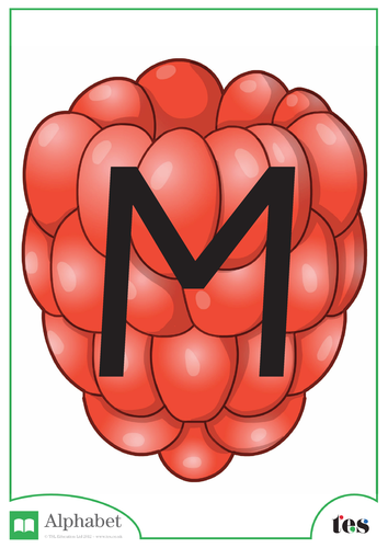 The Letter M - Fruit Theme