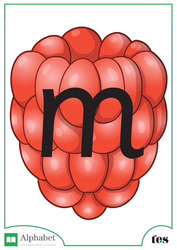 The Letter M - Fruit Theme
