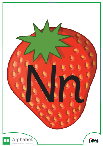 The Letter N - Fruit Theme