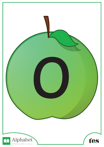 The Letter O - Fruit Theme