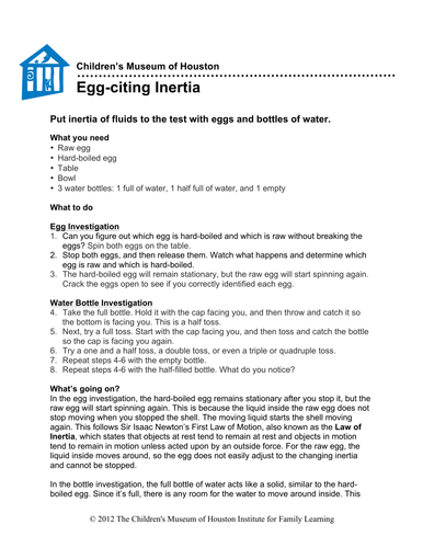 Egg-citing Inertia