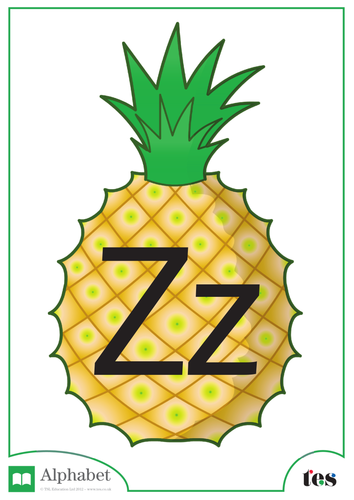 The Letter Z - Fruit Theme