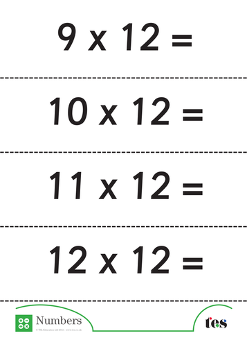 twelve-times-table-flash-cards-without-answers-teaching-resources