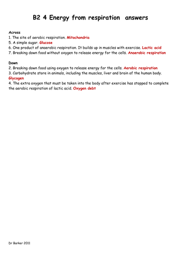 AQA B2 new spec crosswords
