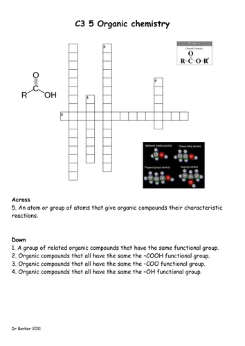 AQA C3 new spec crosswords