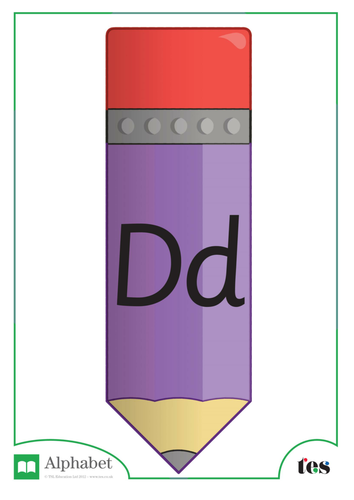 The Letter D - Pencil Theme