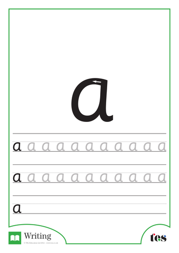 Letter Formation – The Letter A