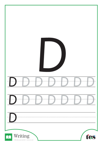 Letter Formation – The Letter D