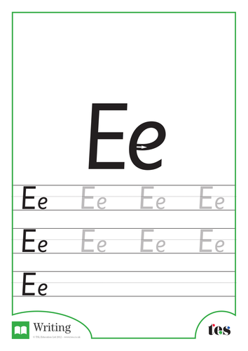 Letter Formation – The Letter E