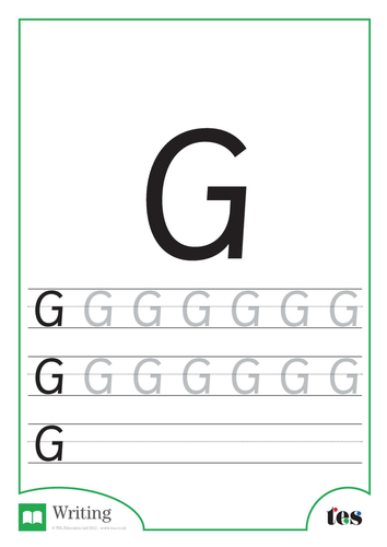 Letter Formation – The Letter G