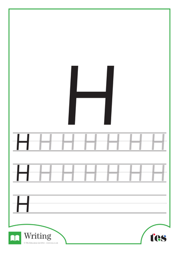Letter Formation – The Letter H
