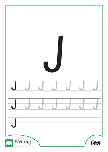 Letter Formation – The Letter J