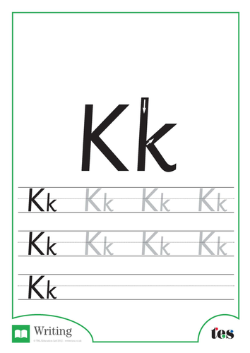 Letter Formation – The Letter K