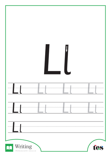 Letter Formation – The Letter L